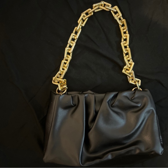Chain Decor Ruched Bag - Picture 2 of 2